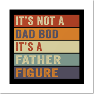 It's Not A Dad Bod It's A Father Figure Vintage Father's Day Posters and Art